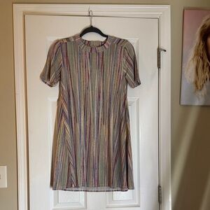 BCBGeneration Multicolor Striped Mini Dress